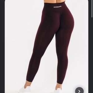 Alphalete black cherry amplify leggings